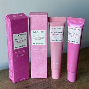 Brand New Glow Recipe Glass Balms - Watermelon + Dragon Fruit Bingsoo